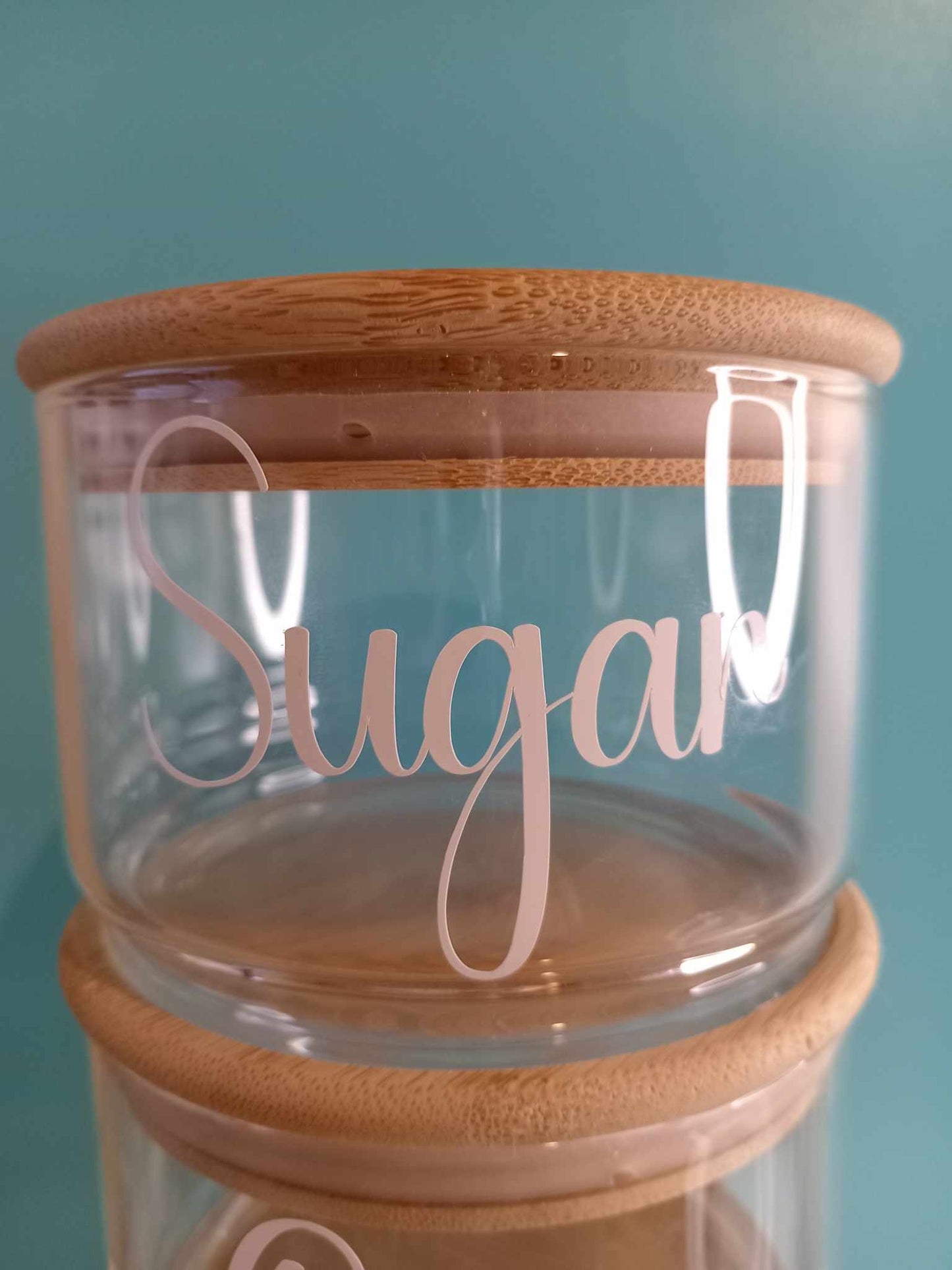 Stackable, Handmade Sugar, Tea & Coffee Storage Containers